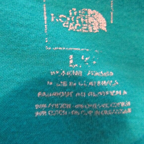 The North Face Teal Cotton Tree and Birds Tee Large - Picture 3 of 11